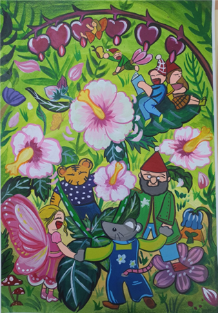 (그림 대상_학생) 무궁화와 함께 춤을