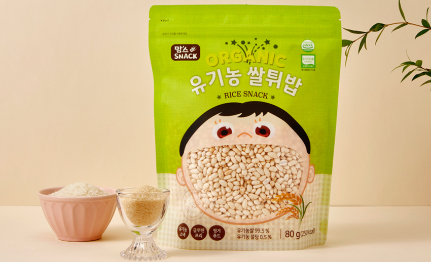 청오건강 ‘유기농 쌀튀밥’*사진=청오건강 제공
