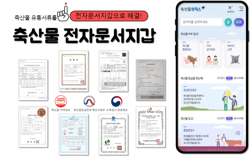 축산물원패스 ‘전자문서 지갑’ 홍보자료