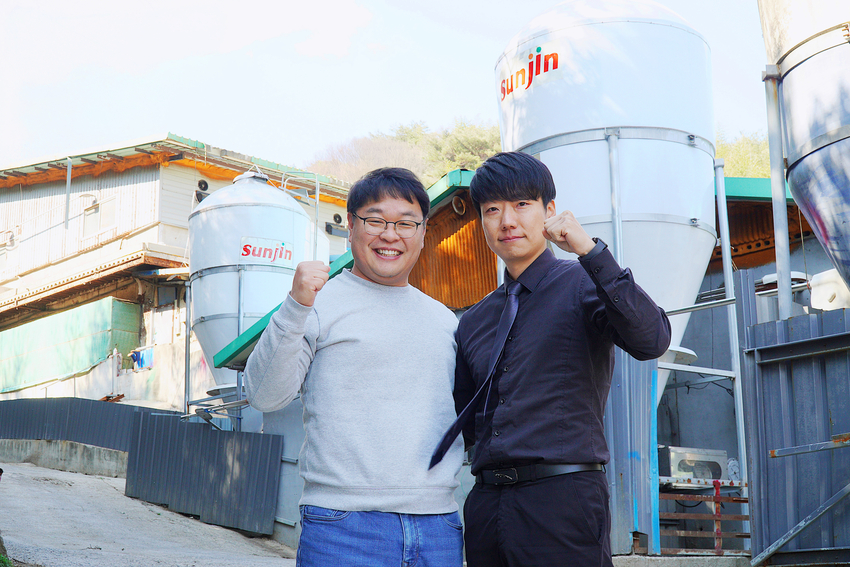 (사진: (좌) 대명팜 김병곤 대표, (우) 선진 지현우 유전자사업부장)