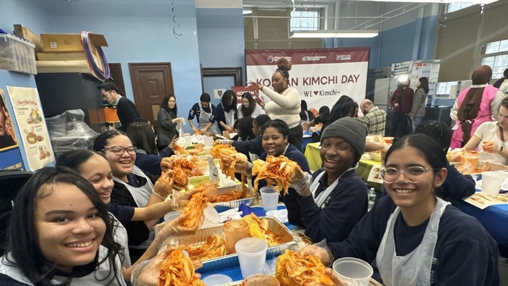 미 정부가 주목한 김치, 뉴욕 학교에서 김치 파티